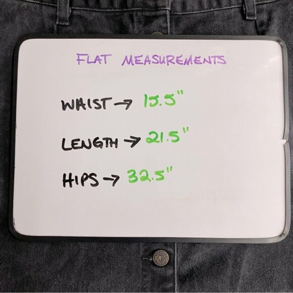 Vintage Leigh Morgan Washed Black Denim Button Front Midi Pencil Skirt L - Picture 4 of 13